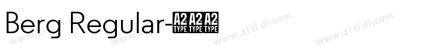 Berg Regular字体转换